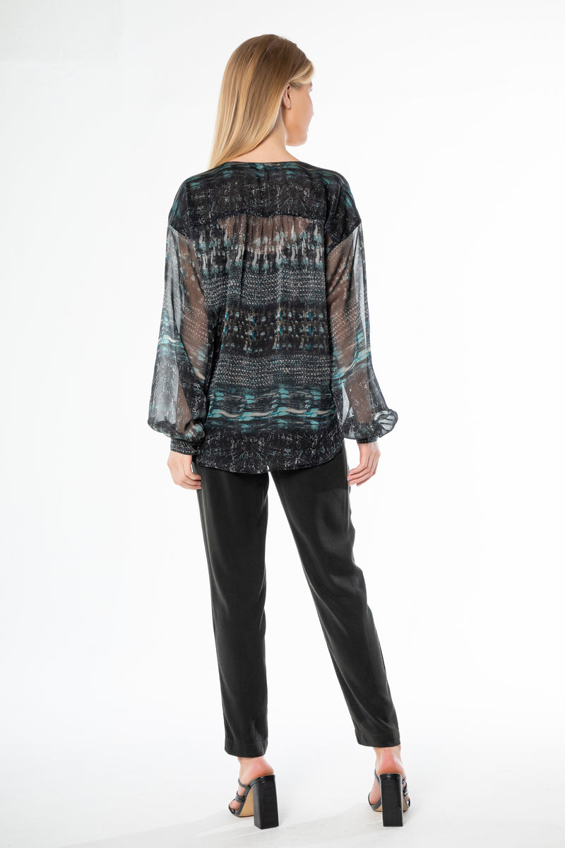 Long Sleeve Tie Front